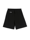 Dsquared2 Logo-print Track Shorts In 黑色