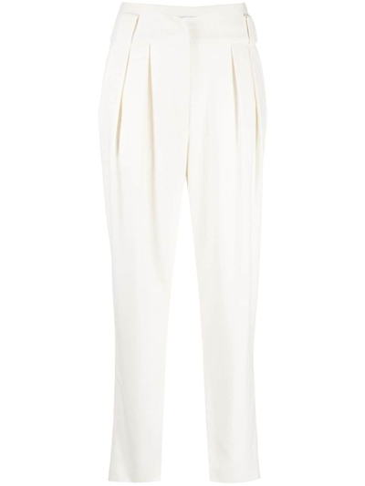 Iro Nahima High-waisted Pants In Ecru