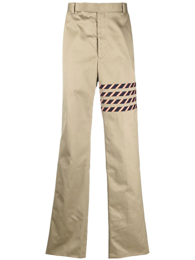 Thom Browne Seamed 4-bar Unconstructed Chino Trouser In 中性色