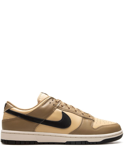 Nike Dunk Low Sneakers In Dark Driftwood/ Black/ Sesame