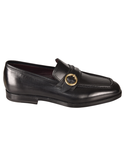Lidfort Round Buckle Loafers