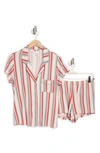 Nordstrom Rack Tranquility Shortie Pajamas In Pink Gem Candy Stripe