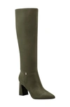 Bandolino Kyla 2 Pointed Toe Tall Boot In Dark Green