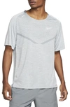 Nike Men's Techknit Dri-fit Adv Short-sleeve Running Top In Grey