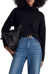 Madewell Sadler Turtleneck Sweater In True Black