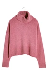 Madewell Sadler Turtleneck Sweater In Pink