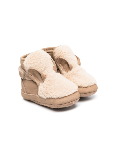 Donsje Babies' Faux-shearling Ankle Boots In Neutrals