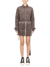 Rick Owens Drkshdw Cropped Jacket In Grey