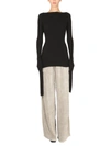 RICK OWENS RICK OWENS SWEATER WITH OVERSIZED SLEEVES AND CUT-OUT