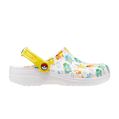 Pre-owned Crocs Pokémon X Classic Clog 'starters' In White