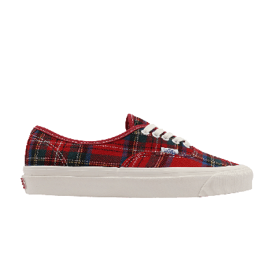 Pre-owned Vans Pendleton X Authentic 44 Dx 'anaheim Factory - Tartan' In Red