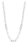 EFFY STERLING SILVER DIAMOND CHAIN NECKLACE