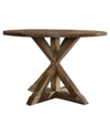 Best Master Furniture Venus Antique-like Natural Oak Round Dinette Table, 48"