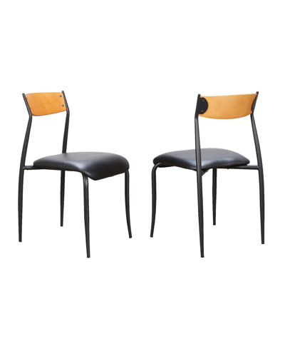 Linon Home Decor Kalmia Side Chair, Set Of 2 In Black