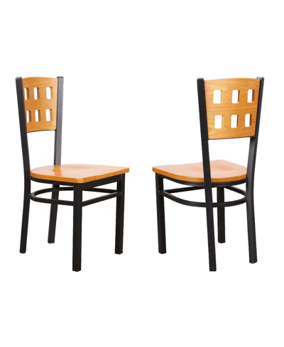 Linon Home Decor Kerley Side Chair, Set Of 2 In Black