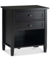 Simpli Home Warm Shaker Solid Wood Bedside Table