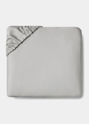 Sferra Fiona King Fitted Sheet, 78" X 80" X 17" In Grey