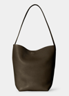 The Row Park Small North-south Tote Bag In Ollg Olive Lg