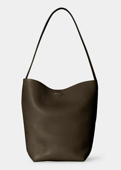 The Row Park Small North-south Tote Bag In Green