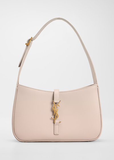 Saint Laurent Ysl Soft Leather Hobo Shoulder Bag In 2738 Rosy Sand