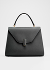 Valextra Medium Iside Soft Grained Leather Bag In Nn Black