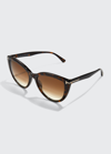 Tom Ford Isabella 02 Cat-eye Sunglasses In Brown