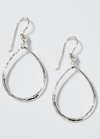 Ippolita Sterling Silver Open Teardrop Earrings With Diamonds In Diamond