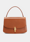 THE ROW SOFIA FLAP TOP-HANDLE BAG IN CALF LEATHER