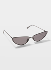 Dior Miss 63mm Butterfly Sunglasses In Shiny Gumetal