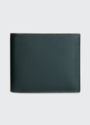 Valextra Men's Leather V-cut Bifold Wallet In