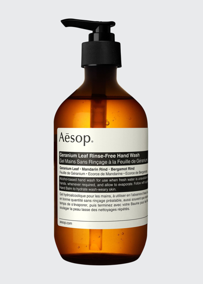 AESOP GERANIUM LEAF RINSE-FREE HAND WASH, 16.9 OZ./ 500 ML