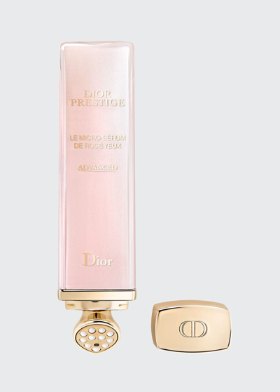 Dior Prestige Le Micro-serum De Rose Yeux Advanced Eye Serum 0.7 Oz. In Multi