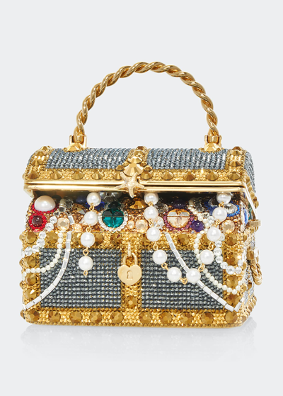 Judith Leiber Treasure Chest Crystal Minaudiere