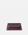 Stella Mccartney Falabella Crystal Chevron Clutch In Amethyste