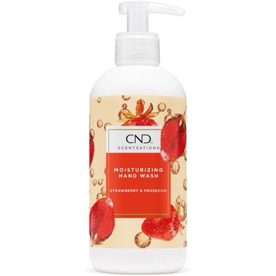 Cnd Spa Scentsations Handwash Strawberry And Prosecco 390ml In White