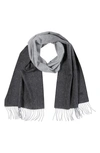 Bruno Magli Ombré Cashmere Scarf In Grey