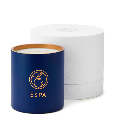 Espa Frankincense And Myrrh Deluxe Candle 410g In Blue