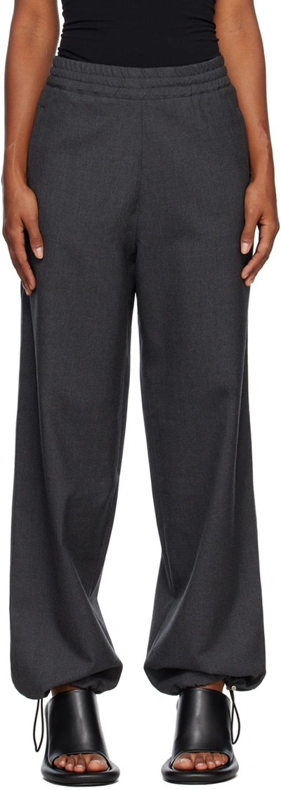 Jw Anderson Wool Trousers In Graphite