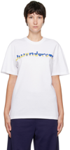JW ANDERSON WHITE GRAPHIC T-SHIRT