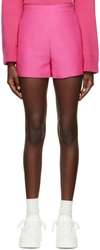 VALENTINO PINK CONCEALED ZIP SHORTS