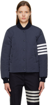 THOM BROWNE NAVY 4-BAR DOWN JACKET