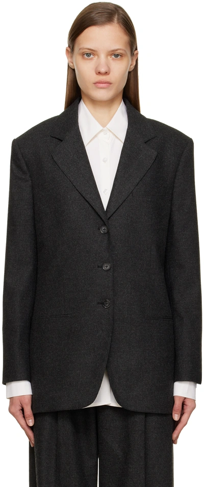 Beaufille Gray Saville Blazer In Charcoal