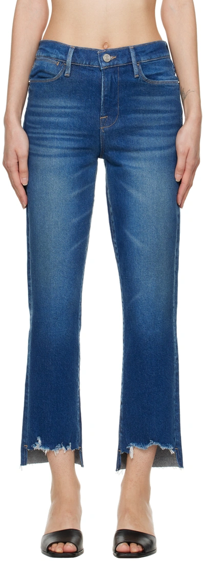 Frame Blue 'le High Straight' Jeans In Jericho Chew