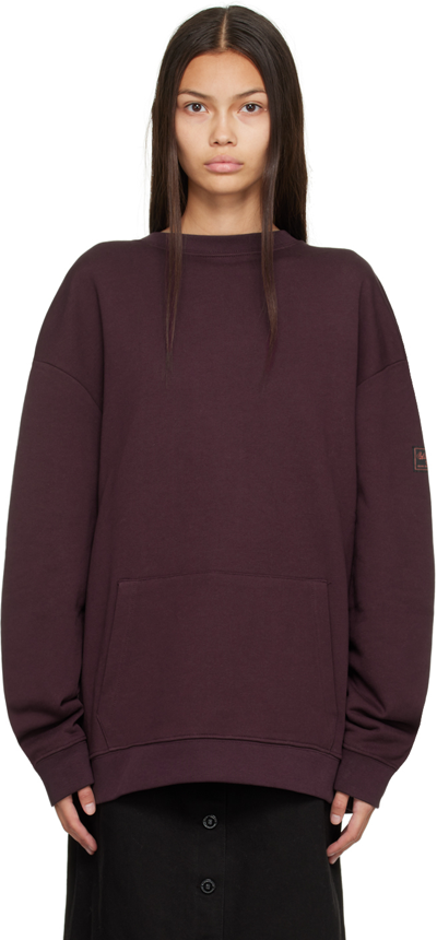 Raf Simons Purple Knot Hood Jumper In 0055 Dark Aubergine