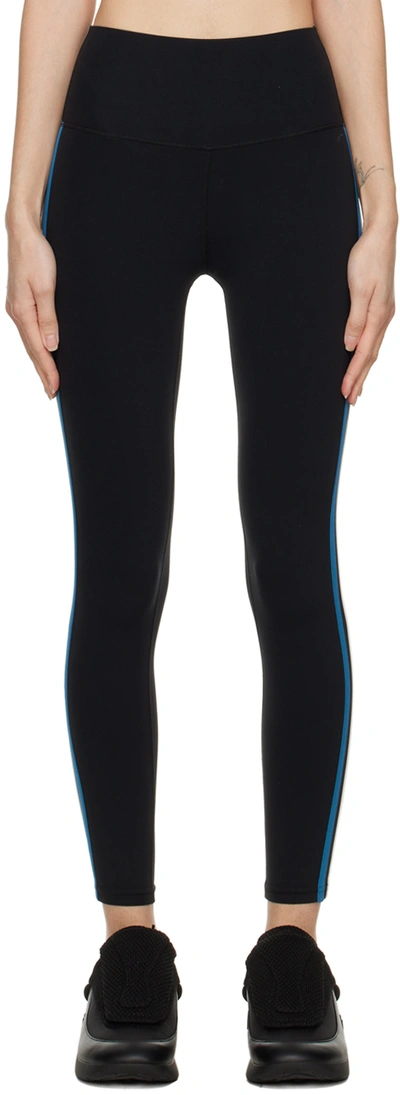 Splits59 Black Ella Leggings In Black/stone Blue