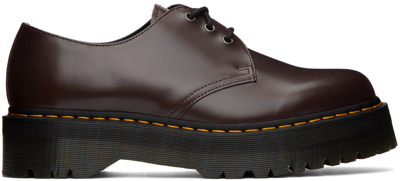 Dr. Martens' Burgundy 1461 Oxfords In Burgundy Smooth