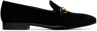 Gucci New Gallipoli Horsebit-detailed Canvas-jacquard Loafers In Black