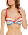 Beach Riot Sophia Bikini Top In Multi