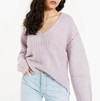 BEC & BRIDGE Willa Knit V-Neck Jumper Sweater In Lavender