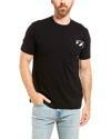 Off-white Logo Graphic Print Cotton T-shirt With Pocket In Black